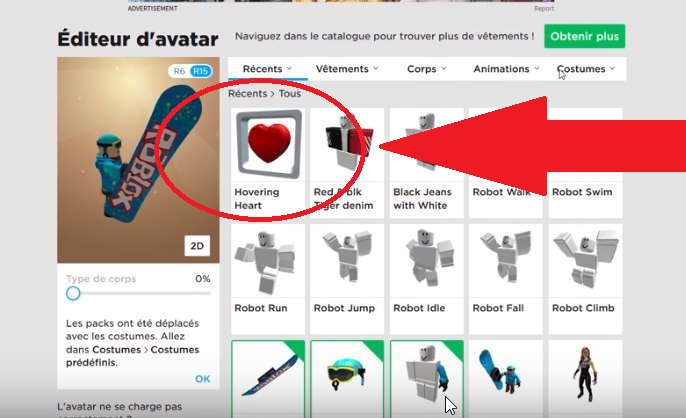Roblox Hovering Heart Code